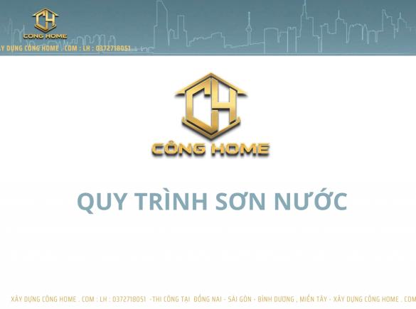 Quy tr&igrave;nh sơn nước chuẩn dự &aacute;n 