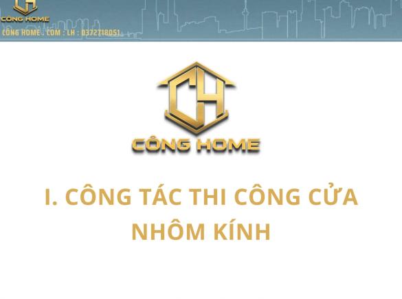 Quy tr&igrave;nh thi c&ocirc;ng lắp đặt cửa nh&ocirc;m k&iacute;nh