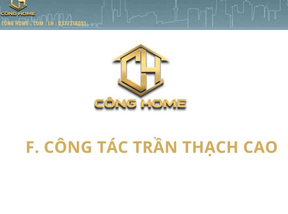 Quy tr&igrave;nh thi c&ocirc;ng trần thạch cao chuẩn dự &aacute;n  