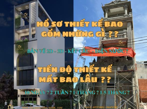 Hồ sơ thiết kế bao gồm những g&igrave;? Thời gian thiết kế & thi c&ocirc;ng bao l&acirc;u?