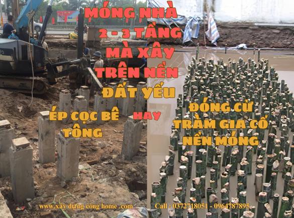 Biện ph&aacute;p &eacute;p cọc hay đ&oacute;ng cừ tr&agrave;m để gia cố nền m&oacute;ng? Biện ph&aacute;p n&agrave;o tối ưu, v&igrave; sao?