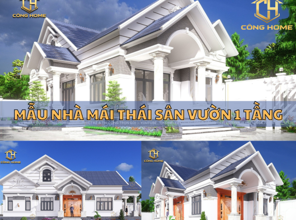 Mẫu nh&agrave; m&aacute;i th&aacute;i s&acirc;n vườn 1 tầng tại x&atilde; Suối Nho, Suối Chồn, Huyện Định Qu&aacute;n Tỉnh Đồng Nai