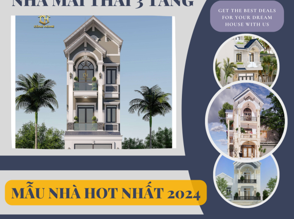 Điểm danh Top mẫu nh&agrave; m&aacute;i Th&aacute;i 3 tầng si&ecirc;u hot ph&ugrave; hợp với nhiều gia chủ - Cập nhật mới nhất 2024