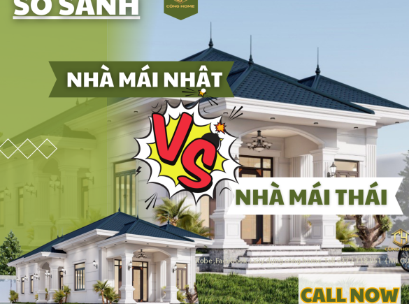 So s&aacute;nh c&aacute;c mẫu nh&agrave; m&aacute;i Th&aacute;i v&agrave; m&aacute;i Nhật đẹp nhất 2024 cho gia chủ