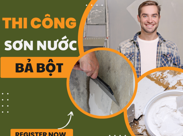 Quy tr&igrave;nh nh&agrave; thầu thi c&ocirc;ng sơn nước, bả bột trong v&agrave; ngo&agrave;i nh&agrave; đạt ti&ecirc;u chuẩn dự &aacute;n