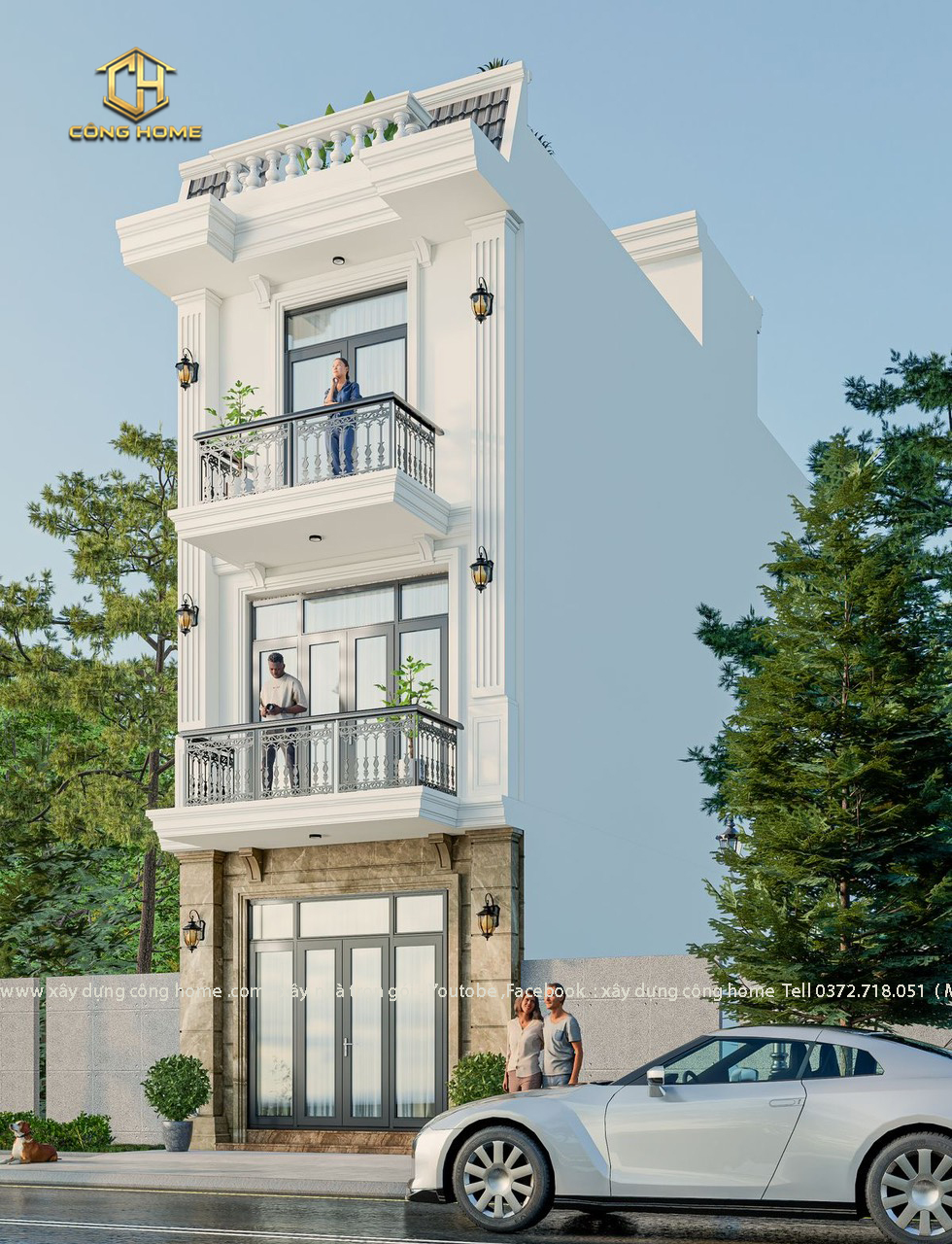 nhà phố hiện đại 3 tầng