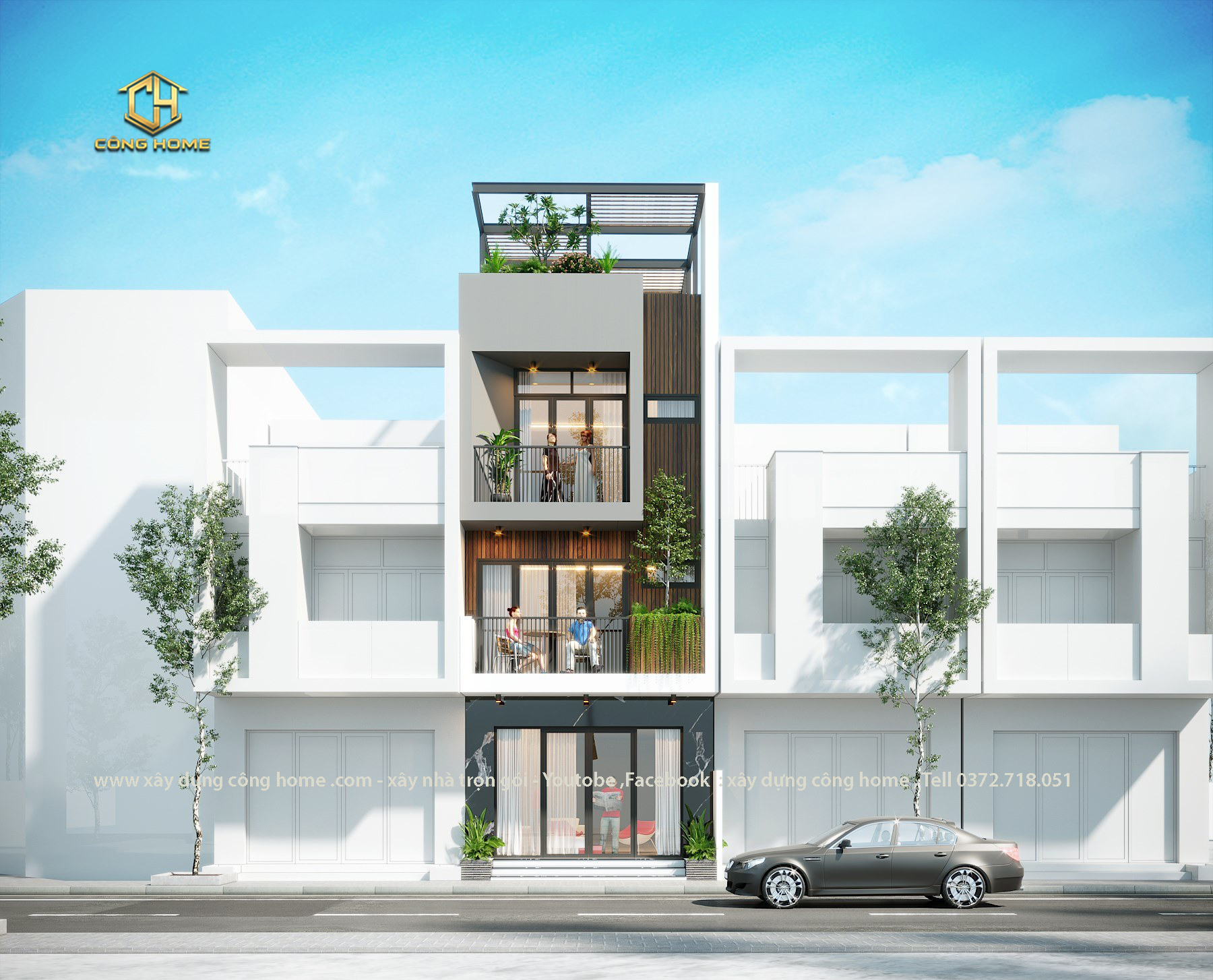 nhà ống 3 tầng