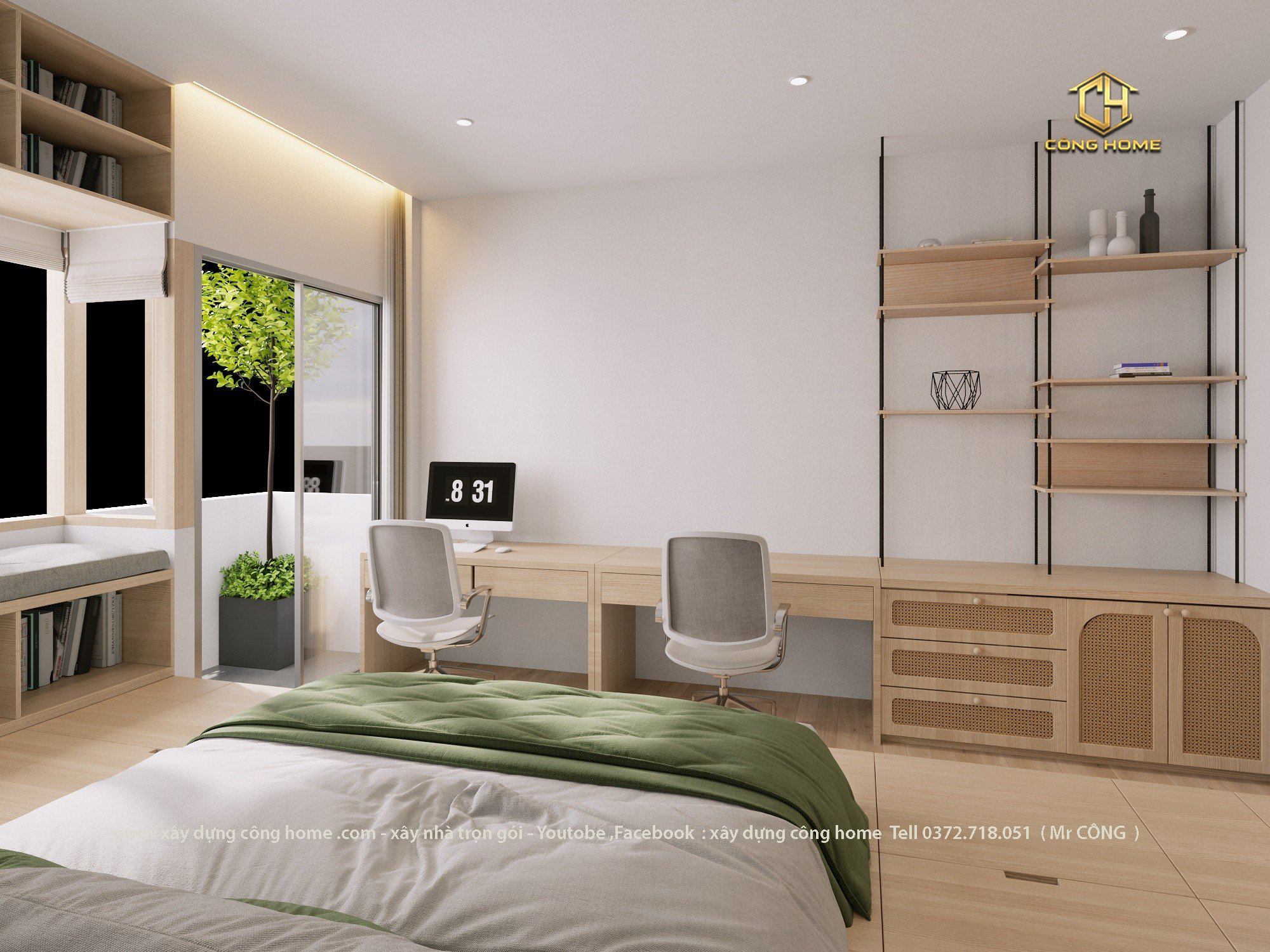 nhà phố 3 tầng