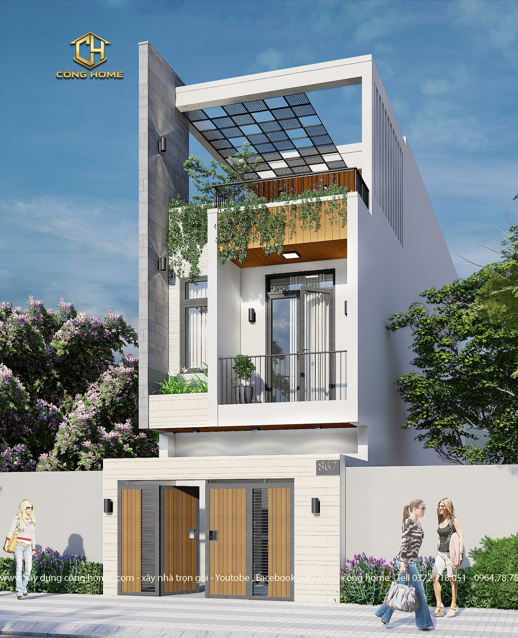 nhà ống hiện đại