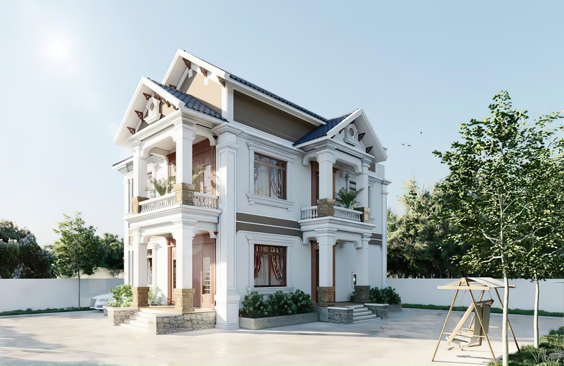 NHÀ MÁI THÁI 2 TẦNG TẠI ĐỒNG NAI 