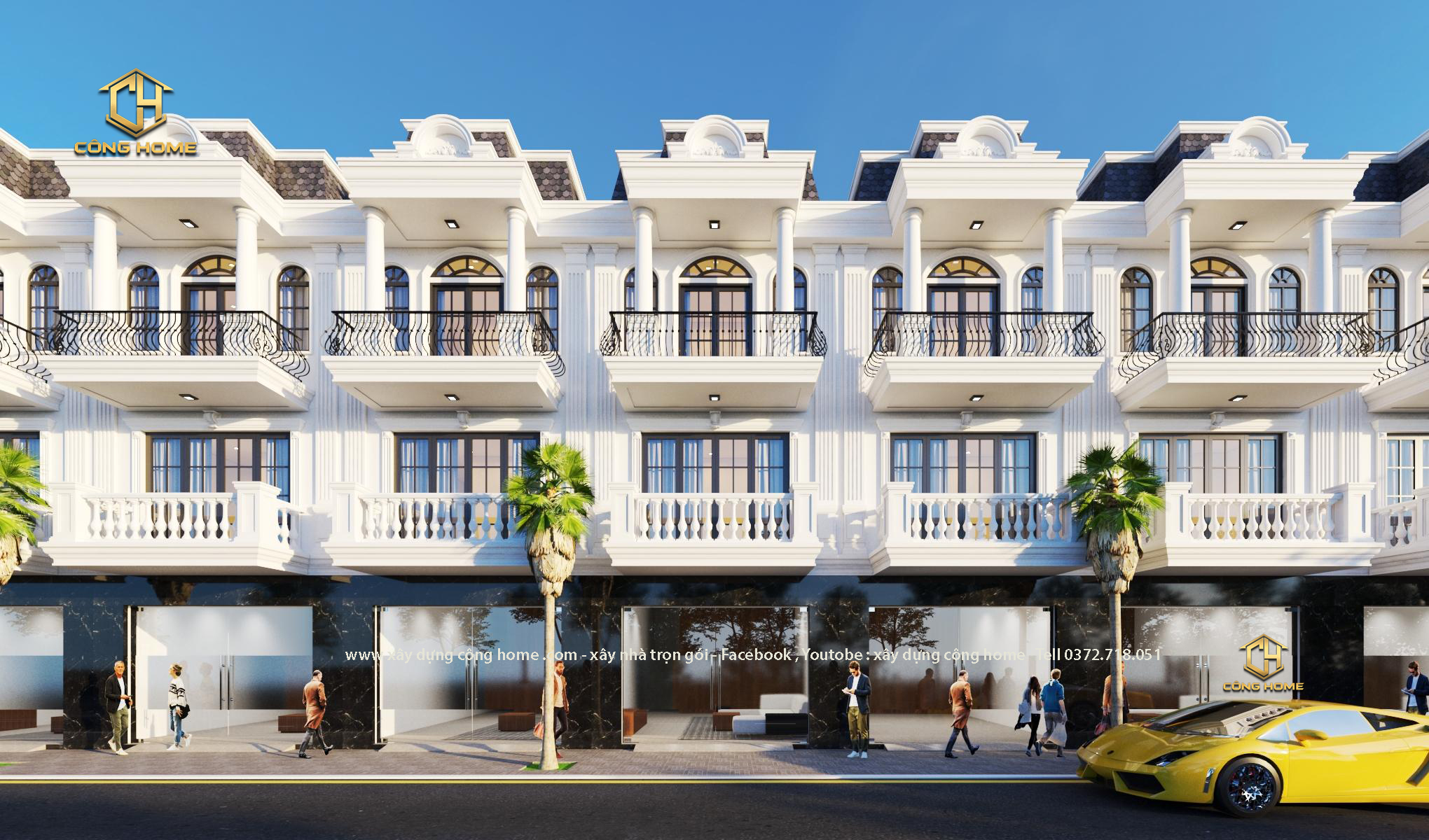 biệt thự phố liền kề 3 tầng
