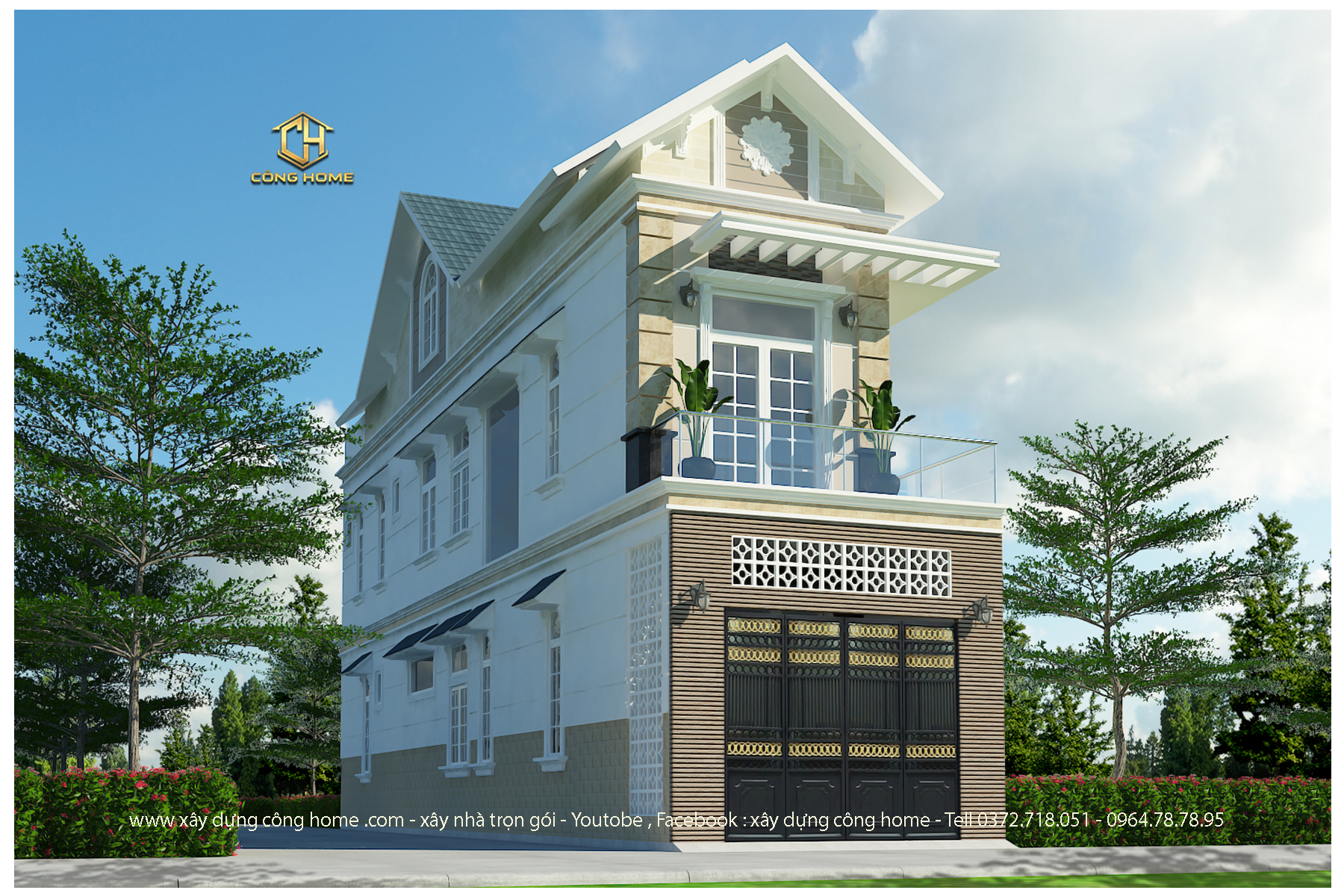 NHÀ MÁI THÁI 2 TẦNG TẠI ĐỒNG NAI 