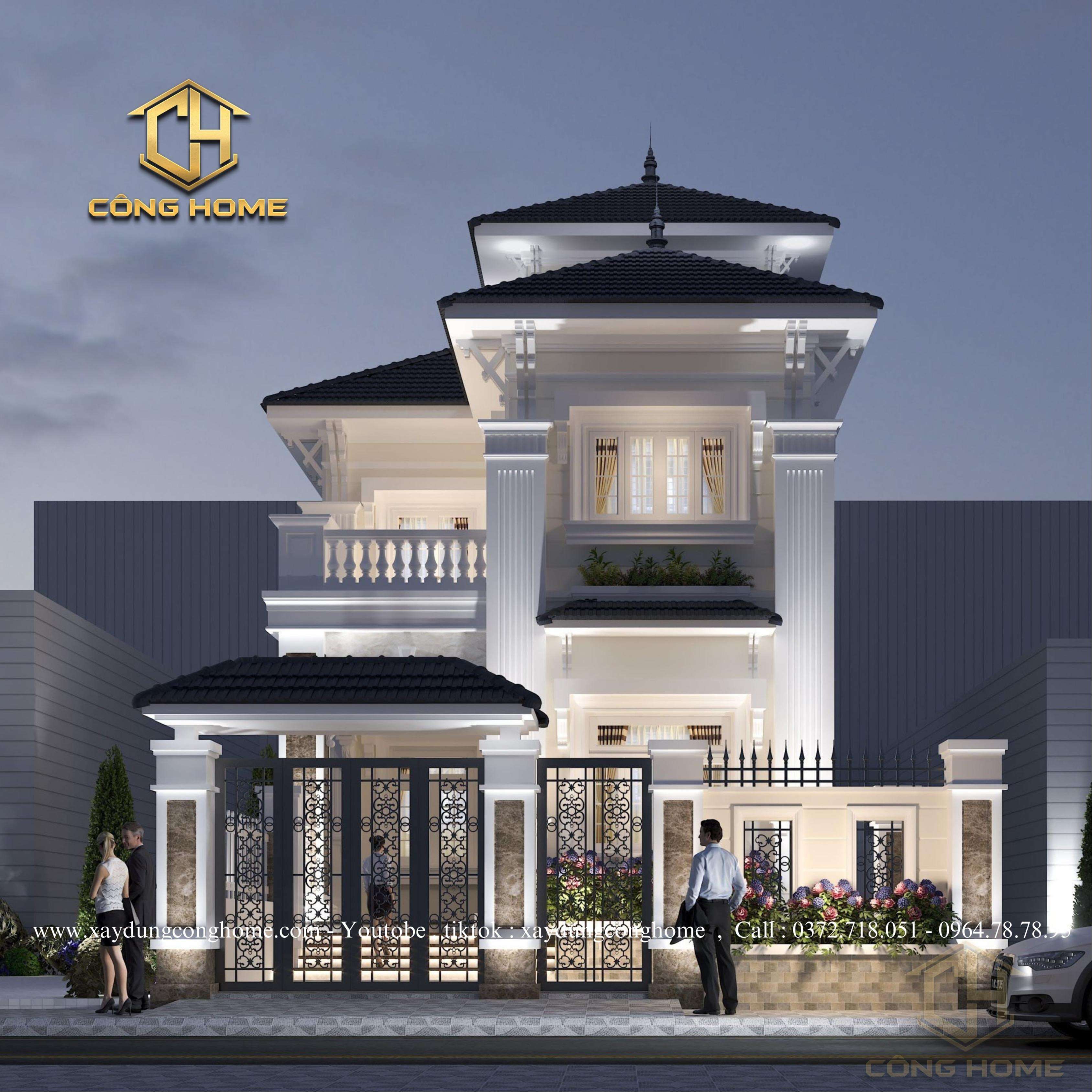 biệt thự 4 tầng