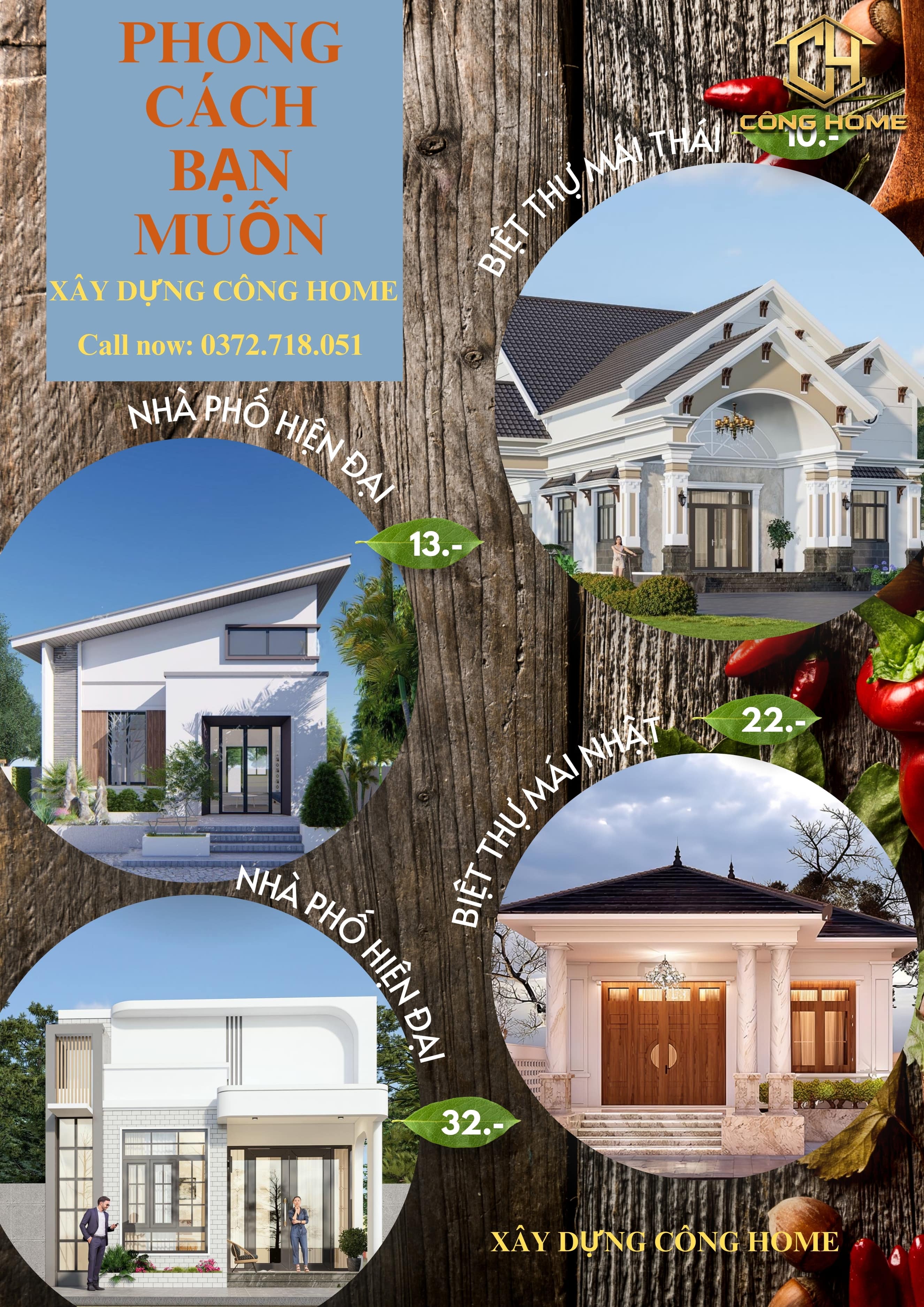 nhà cấp 4 mái thái sân vườn 1 tầng