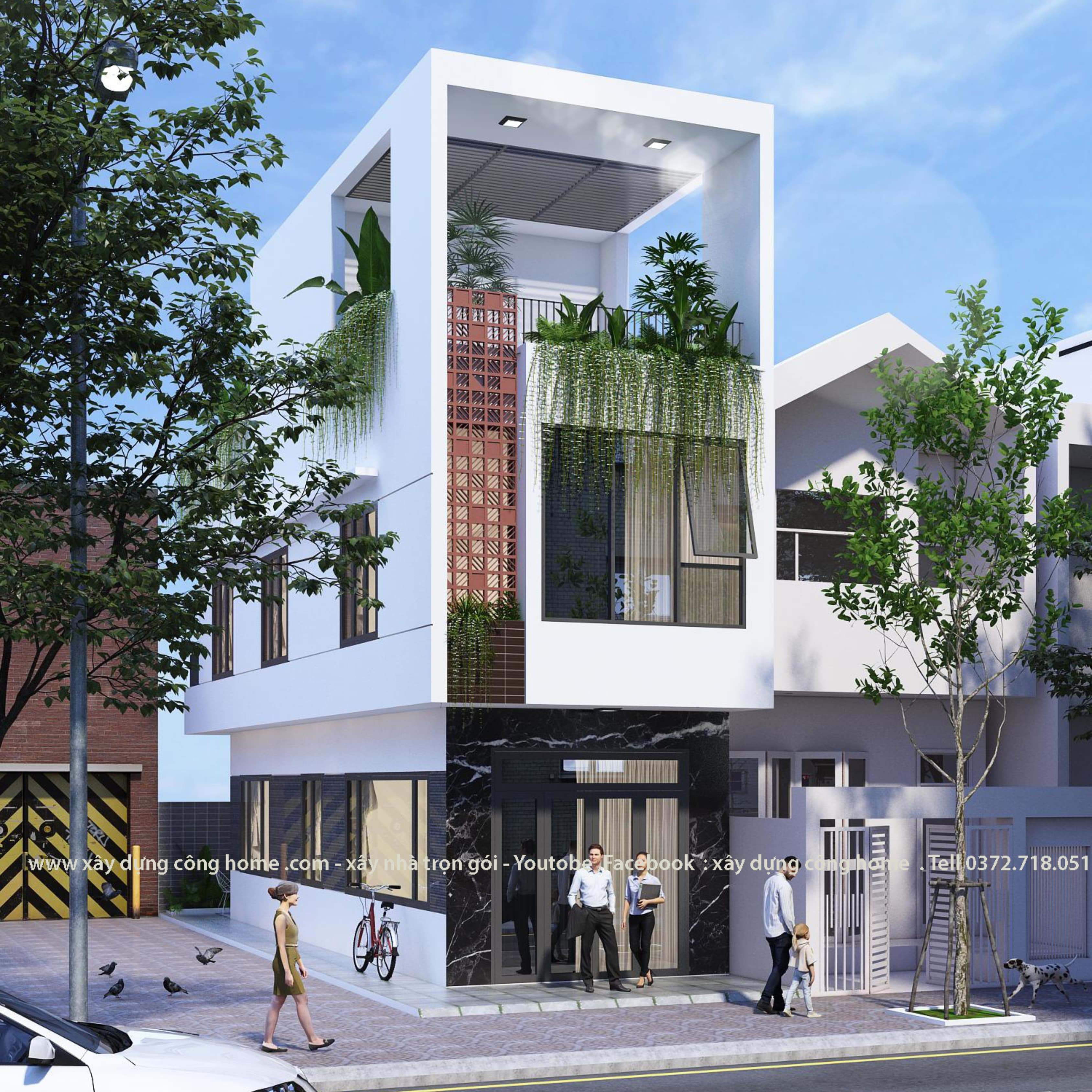 nhà phố 3 tầng 