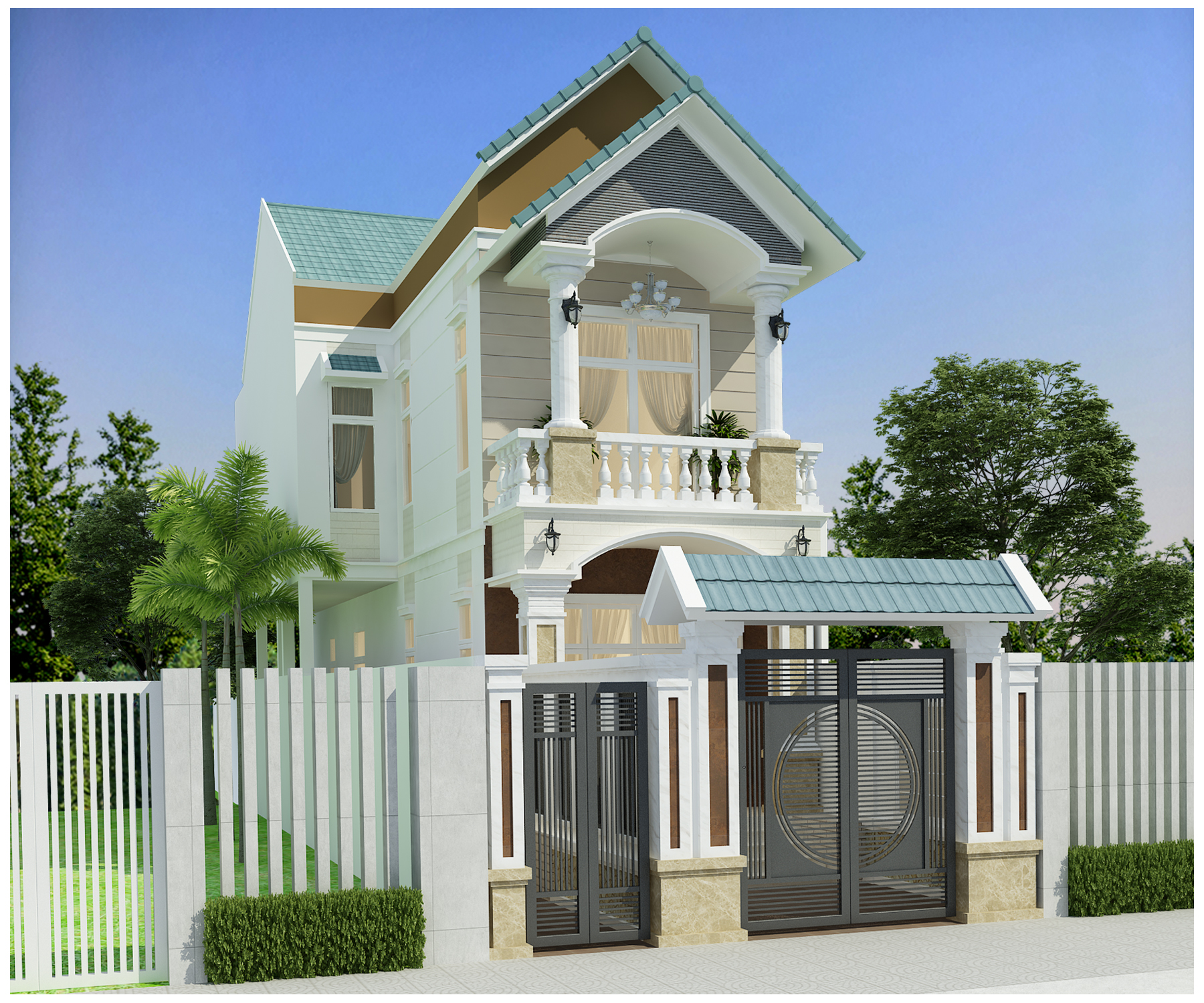 NHÀ MÁI THÁI 2 TẦNG TẠI ĐỒNG NAI 