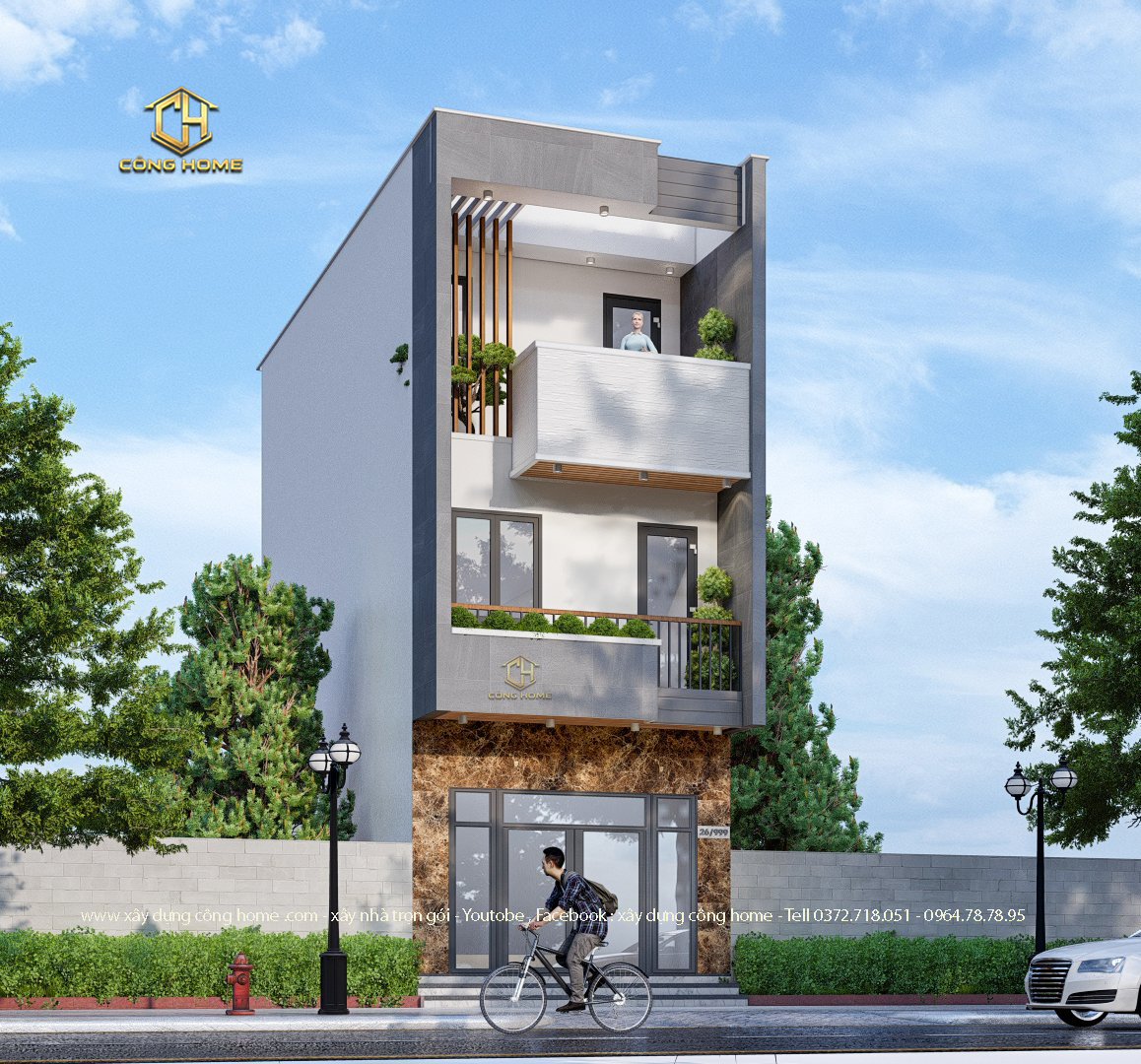 nhà phố hiện đại