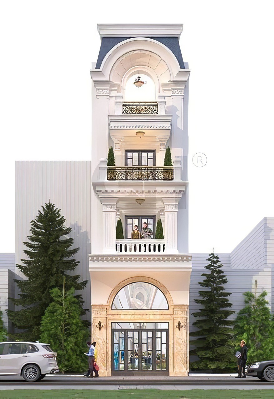 nhà phố hiện đại 4 tầng