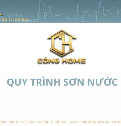Quy tr&igrave;nh sơn nước chuẩn dự &aacute;n 