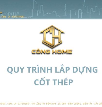 Quy tr&igrave;nh lắp dựng cốt th&eacute;p 