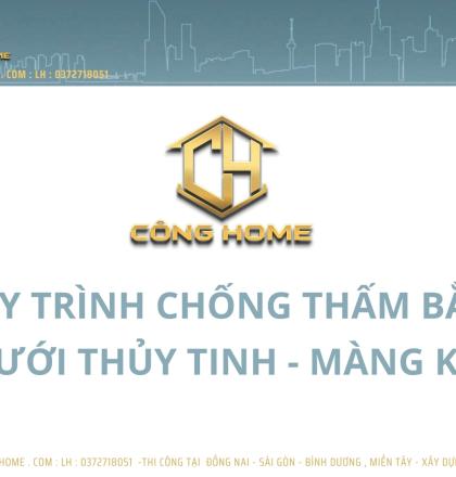 Quy tr&igrave;nh chống thấm bằng lưới thủy tinh , m&agrave;ng kh&ograve; 