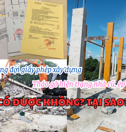 Đang đợi giấy ph&eacute;p x&acirc;y dựng m&agrave; th&aacute;o gỡ hiện trạng nh&agrave; cũ, &eacute;p cọc c&oacute; được kh&ocirc;ng? Tại sao?