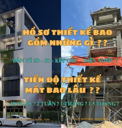 Hồ sơ thiết kế bao gồm những g&igrave;? Thời gian thiết kế & thi c&ocirc;ng bao l&acirc;u?