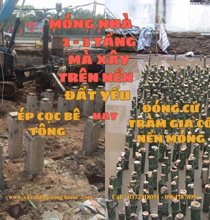 Biện ph&aacute;p &eacute;p cọc hay đ&oacute;ng cừ tr&agrave;m để gia cố nền m&oacute;ng? Biện ph&aacute;p n&agrave;o tối ưu, v&igrave; sao?