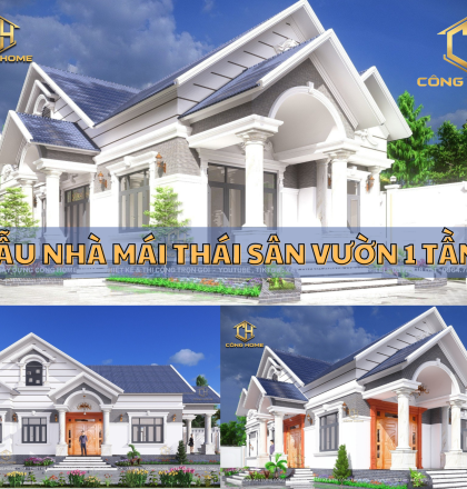Mẫu nh&agrave; m&aacute;i th&aacute;i s&acirc;n vườn 1 tầng tại x&atilde; Suối Nho, Suối Chồn, Huyện Định Qu&aacute;n Tỉnh Đồng Nai