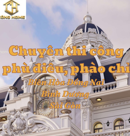 Chuy&ecirc;n thi c&ocirc;ng đắp ph&ugrave; đi&ecirc;u, ph&agrave;o chỉ nh&agrave; biệt thự tại Đồng Nai, B&igrave;nh Dương, S&agrave;i G&ograve;n 