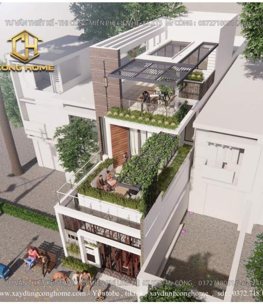 Nh&agrave; phố hiện đại 3 tầng tại long kh&aacute;nh đồng nai 