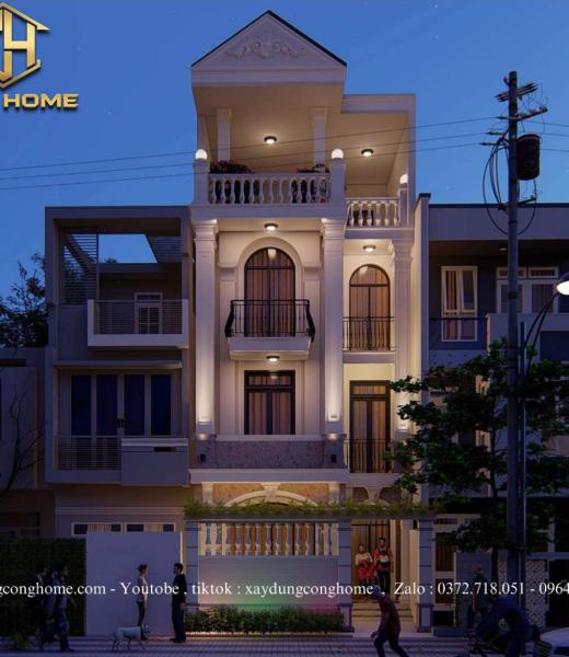 Si&ecirc;u Phẩm Biệt Thự 4 Tầng M&aacute;i Th&aacute;i Tại Cần Thơ 