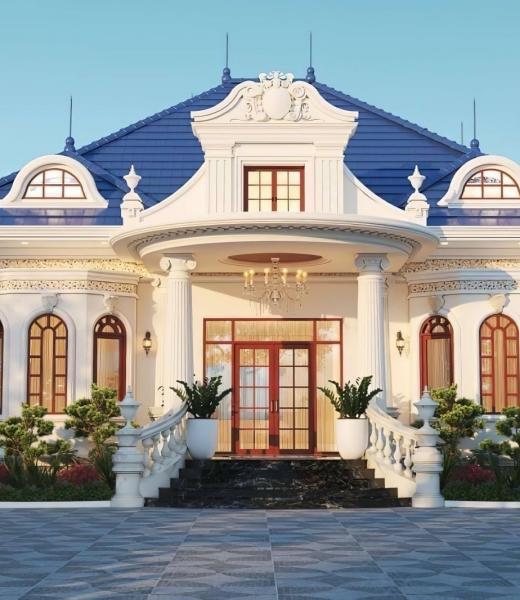 Biệt thự vườn 1 tầng m&aacute;i th&aacute;i tại TP Cần Thơ 