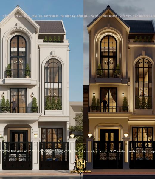 MẪU NH&Agrave; M&Aacute;I TH&Aacute;I 4 TẦNG