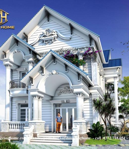 Nh&agrave; T&acirc;n Cổ Điển 2 Tầng M&aacute;i Th&aacute;i Tại Đồng Nai