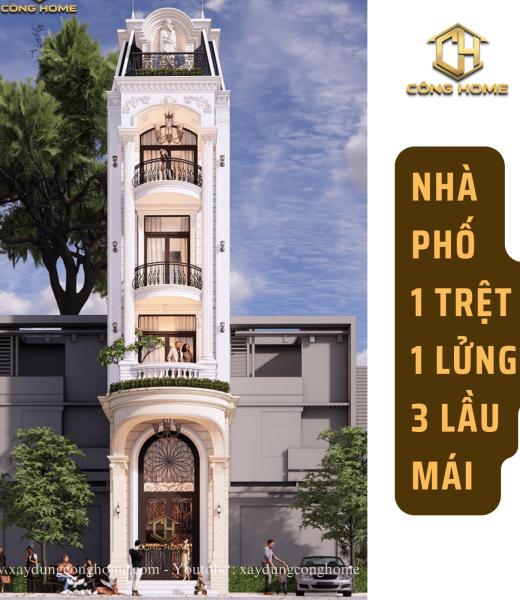Biệt Thự phố 5 tầng T&acirc;n Cổ Điển 