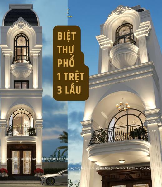 BIỆT THỰ T&Acirc;N CỔ ĐIỂN 4 TẦNG TẠI THỦ ĐỨC TPHCM