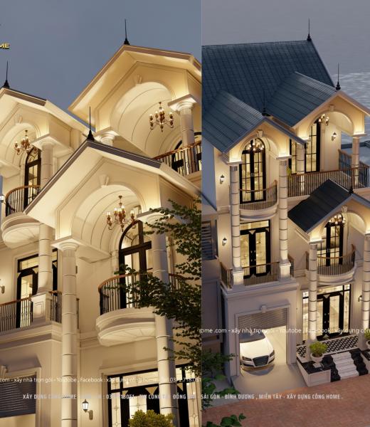 BIỆT THỰ 3 TẦNG M&Aacute;I TH&Aacute;I
