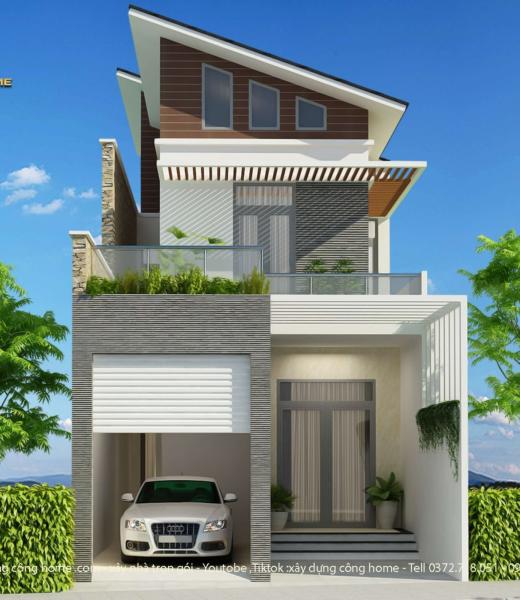 NH&Agrave; PHỐ HIỆN ĐẠI 2 TẦNG M&Aacute;I X&Eacute;O TẠI DĨ AN B&Igrave;NH DƯƠNG 