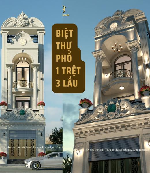 BIỆT THỰ T&Acirc;N CỔ ĐIỂN 4 TẦNG TẠI TP T&Acirc;N UY&Ecirc;N VISIP 2