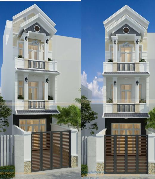NH&Agrave; PHỐ HIỆN ĐẠI 3 TẦNG M&Aacute;I TH&Aacute;I TẠI HOC M&Ocirc;N