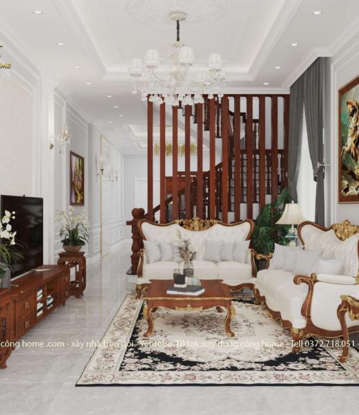 NỘI THẤT T&Acirc;N CỔ ĐIỂN TẠI DĨ AN B&Igrave;NH DƯƠNG 