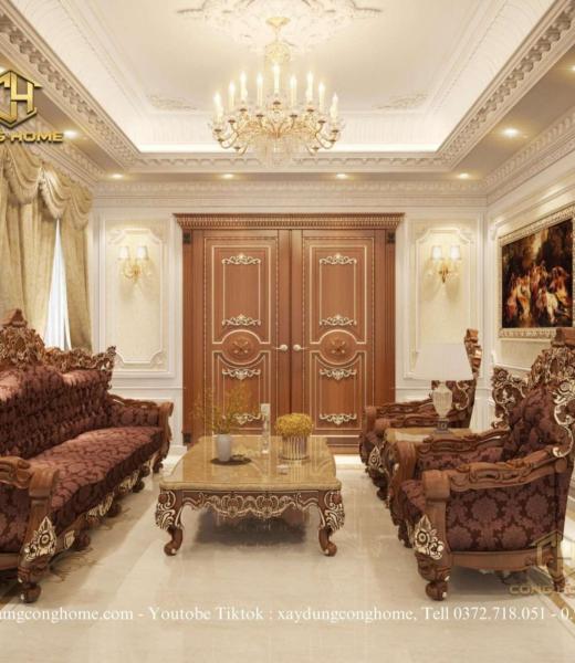 NỘI THẤT T&Acirc;N CỔ ĐIỂN GỖ G&Otilde; ĐỎ TẠI LONG TH&Agrave;NH ĐỒNG NAI 