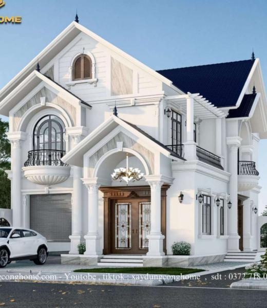 Biệt Thự 2 Tầng M&aacute;i Th&aacute;i Tại B&igrave;nh Dương 