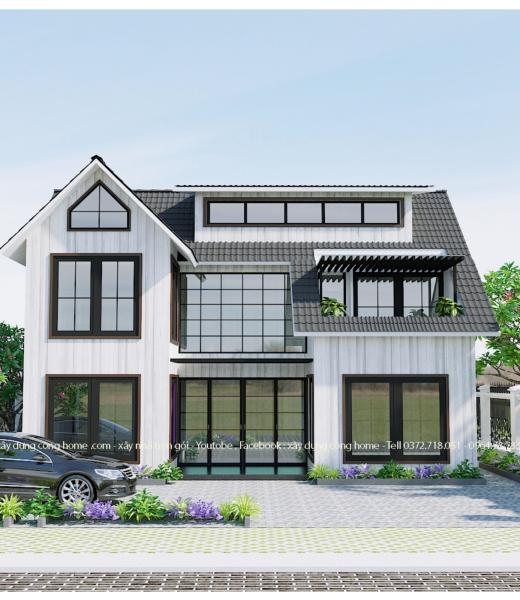 Biệt Thự 2 Tầng M&aacute;i Th&aacute;i Theo Phong C&aacute;ch Ch&acirc;u &Acirc;u 