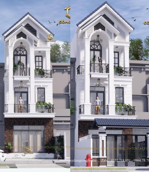 NH&Agrave; PHỐ HIỆN ĐẠI 3 TẦNG M&Aacute;I TH&Aacute;I TẠI LONG TH&Agrave;NH ĐỒNG NAI 