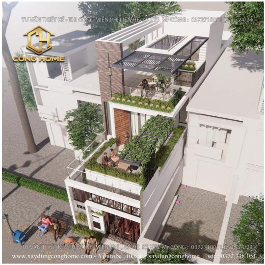 Nh&agrave; phố hiện đại 3 tầng tại long kh&aacute;nh đồng nai 