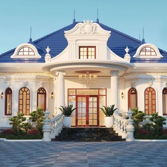 Biệt thự vườn 1 tầng m&aacute;i th&aacute;i tại TP Cần Thơ 