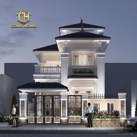 Biệt Thự 3 Tầng T&acirc;n Cổ Điển 
