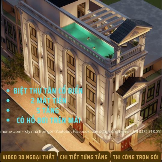BIỆT THỰ 5 TẦNG T&Acirc;N CỔ ĐIỂN&nbsp;- 2 MẶT TIỀN&nbsp;